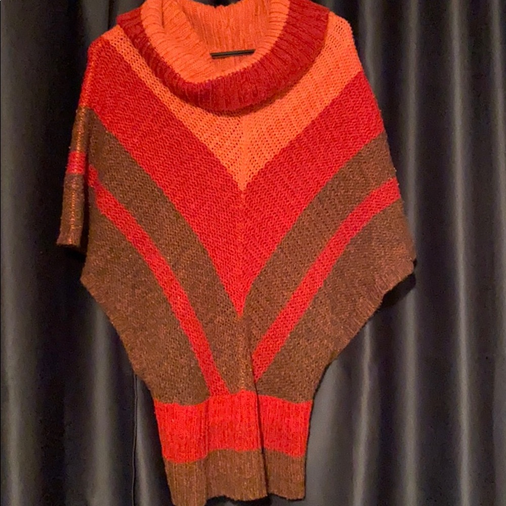 Poncho style sweater